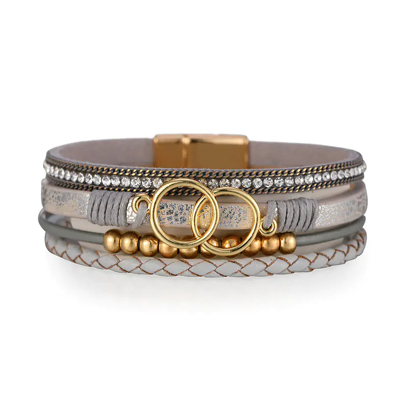Women's Fashion Leather Bracelet for Unique Style