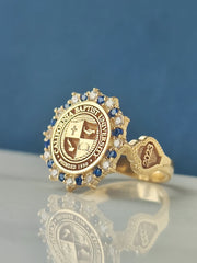 College Class Ring, School Ring, High School Ring, University Ring, Graduation Gift, Class Rings, Senior Class Ring