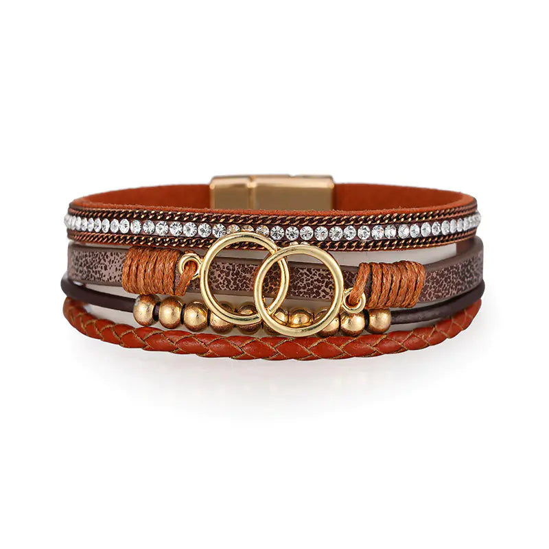 Women's Fashion Leather Bracelet for Unique Style