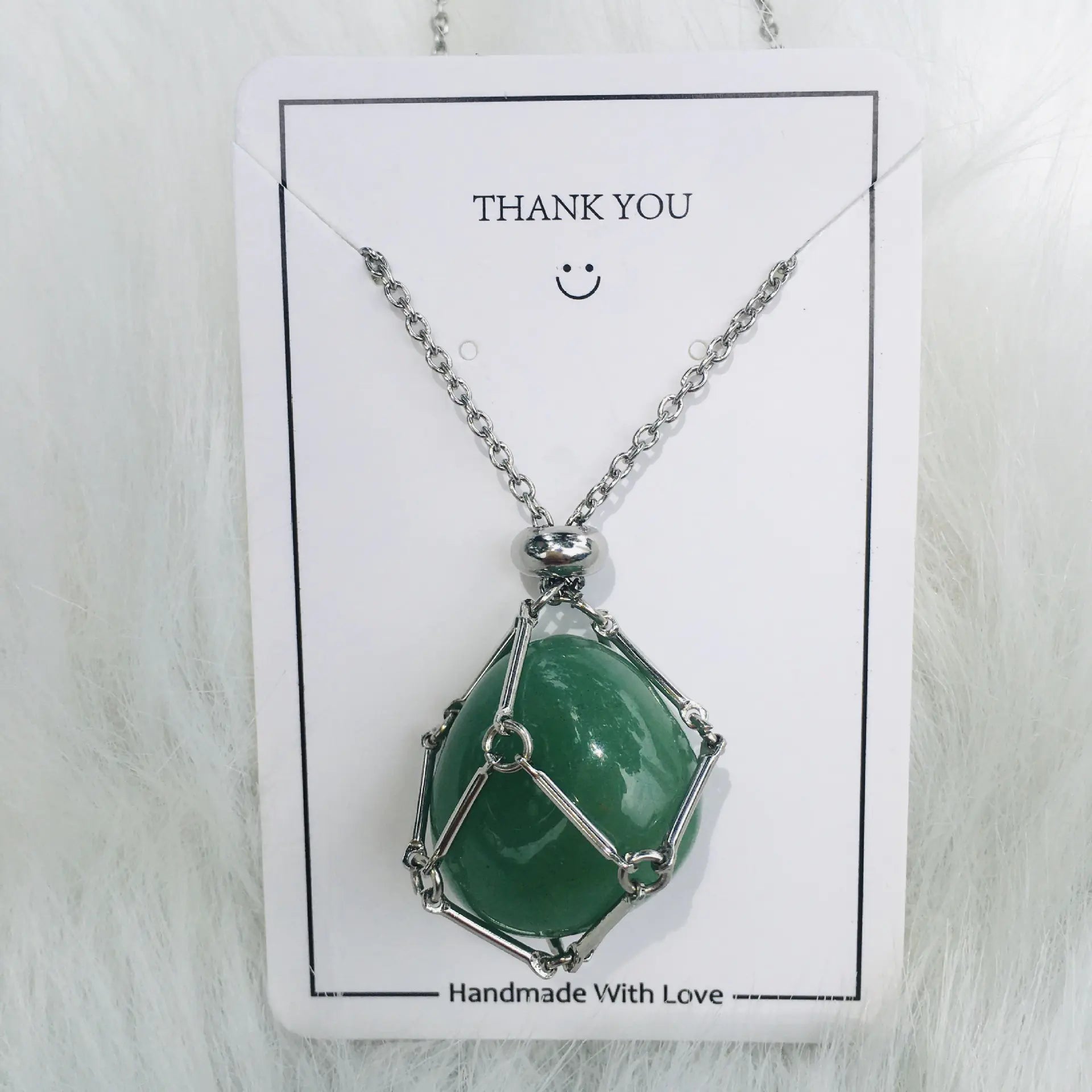 Crystal Raw Stone Pendant Necklace